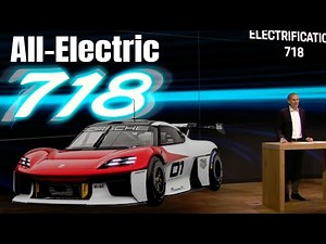 Porsche 718 Boxster and Cayman All Electric Sports Car Announced