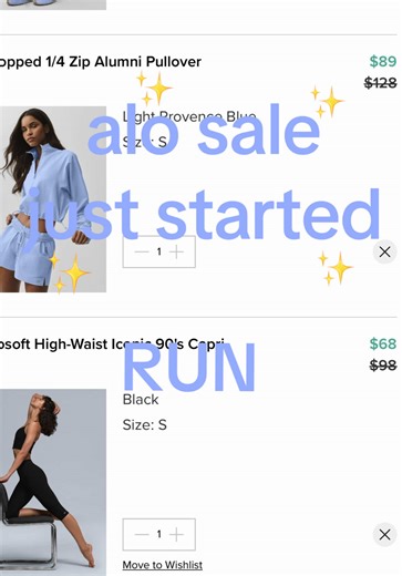 it’s live!!!!!!!!!!!! 🤍 #fyp #alo #aloanniversarysale #fashion #lululemon @alo
