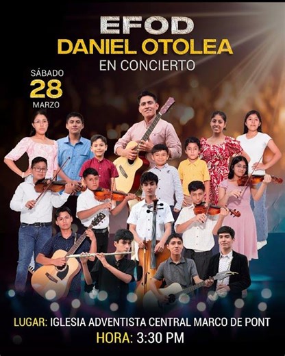 CONCIERTO SÁBADO 28 DE MARZO "EFOD"