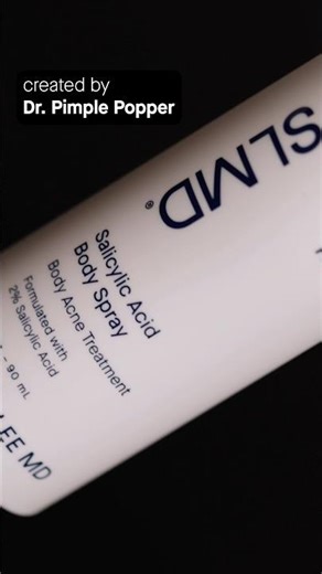 The OG Body Acne Spray created by ‪@DrPimplePopper‬ 💦😎 #slmdskincare #skincareproducts #bodycare