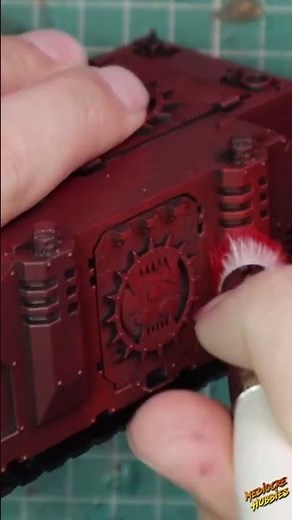 How to paint a World Eaters Tank-No Airbrush! Warhammer 40k Rhino tutorial
