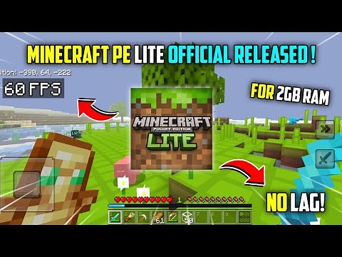 Finally Minecraft Pocket Edition Lite Officially Released | Minecraft Pe Lite!