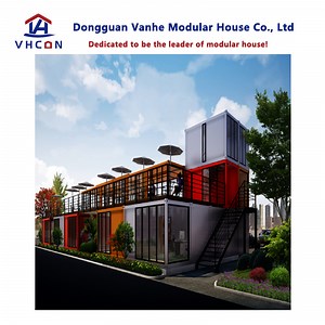 [Hot Item] China Modular Prefab Steel Structure Building Prefabricated 40 Feet Luxury Living Sandiwch Panel Wall Mobile Container Houses