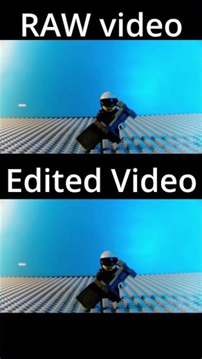 RAW Vs. Edited #animationstyle #lego #animationtechnique #film #legoanimation