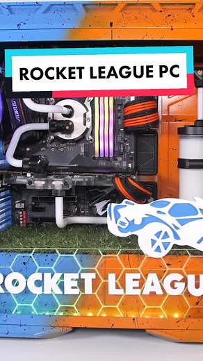 Custom Rocket League Themed PC Build Showcase