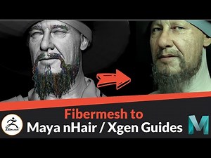 Zbrush Fibermesh to Maya Nhair/Xgen Guides