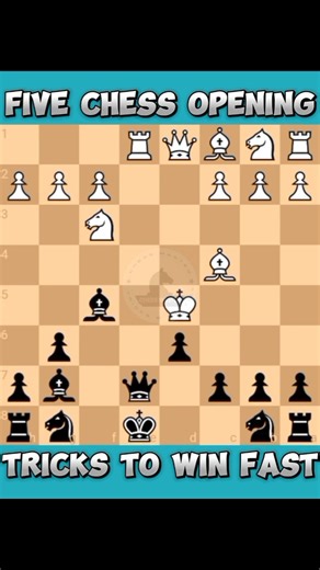Five Chess Opening Tricks to Win Fast 📖♟️🔥 #chessmaster | Chess Master