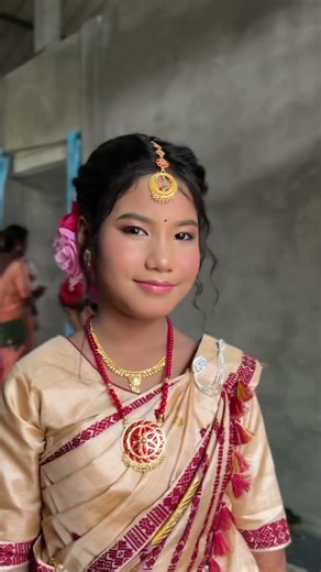 Little bride🥰 #shortvideo #youtubeshorts #love #makeup ￼