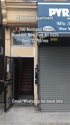 RENT STABILIZED 2 BEDROOM APARTMENT. 📍1190 Nostrand Avenue, Brooklyn, New York NY 11225. 🏦$1,759/month. NOTE: VIEWING'S ARE STRICTLY BY APPOINTMENT ONLY. CONTACT ON BIO TO SCHEDULE A VIEWING TODAY! Text | WhatsApp | Email realtorsusanchung@gmail.com #nyc #newyork #brooklyn #tiktok #apartment