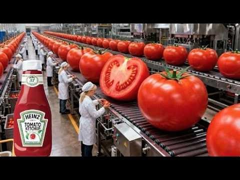 How Heinz Tomato Ketchup Is Made: From Raw Tomato to Perfect Heinz Tomato Ketchup (Full Process)