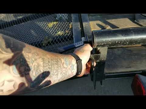 How to put on a Utility Trailer Latch Repair Kit|| Replacing Latch, Spring & Pin on a cargo trailer