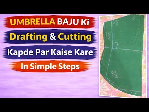 Umbrella Baju Drafting & Cutting | Kapde Par Step by Step Full Tutorial