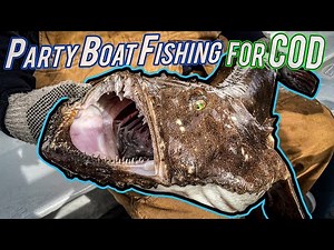 Monkfish Caught Party Boat Cod Fishing Offshore Rhode Island!
