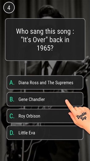 Who sang this song : "It's Over" back in 1965?