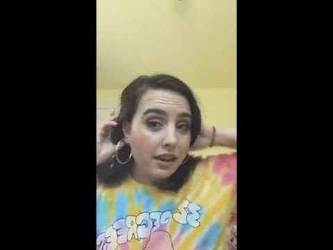 Amy Cimorelli Doing Her Makeup & Singing One Direction & Ed Sheeran On Facebook Livestream (8/10/18)