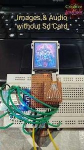 Display images on Nokia Display & Wave Audio on Speaker Without Sd card with Esp8266, #shortsfeed