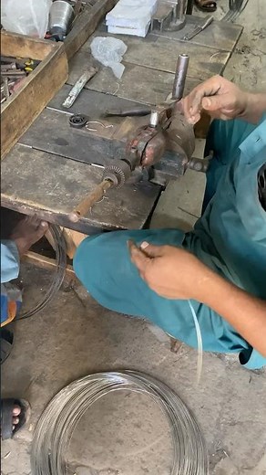 Compression Spring Making by Hand | Wire Spring Manufacturing Process #shorts