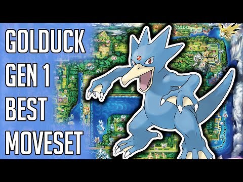 Golduck Gen 1 Best Moveset - Golduck Best Moveset Moves Pokemon Red Blue Yellow Version Guide