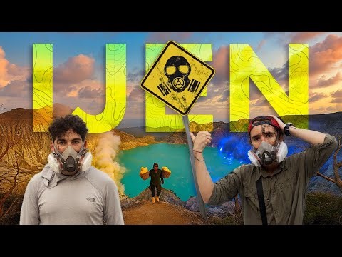 CLIMBING an ACTIVE VOLCANO 🌋 that produces BLUE FIRE 🔥 in Indonesia 🇮🇩 | 📍Kawah Ijen, Java