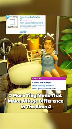 5 more Tiny Mods that make a Huge difference in The Sims 4 ✨🐾 part 6! #thesims4 #sims4mods #sims4