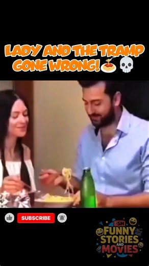 LADY and The TRAMP: Expectation vs Reality 🍝😱 #shorts #funny #memes