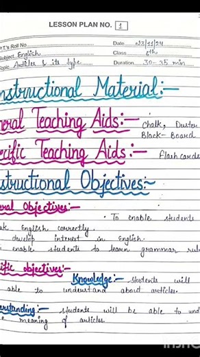 B.Ed 1st year#english tp file#Mega lesson plan 1#during teaching practice