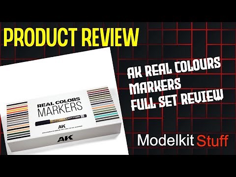 Product review, New from AK, Real colour Markers, full set review