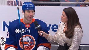185K views · 10K reactions | CHARA…CHARA…CHARA! Relive last year's special moment when #33 scored a goal in the last minute of his last NHL game. He was named the first star and interviewed by rShannon Hogan postgame. ⬇️ | New York Islanders | Facebook