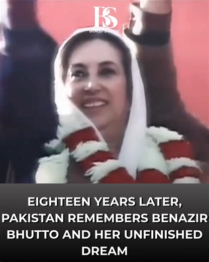 @theboldscope on Instagram: "Pakistan today marks 18 years since the martyrdom of Mohtarma Benazir Bhutto Shaheed, remembering her as a defining figure of democracy, resilience, and political courage. On December 27, 2007, the former prime minister was assassinated in a gun and bomb attack at Liaquat Bagh in Rawalpindi while addressing a large public gathering, a moment that left a lasting impact on the nation’s political history. Benazir Bhutto, the first woman prime minister of the Muslim worl