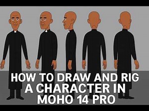 How to Draw & Rig a Character in Moho 14 Pro | Complete Beginner to Pro Tutorial
