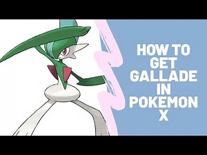 How To Get Gallade With Dawn Stone In Pokemon X