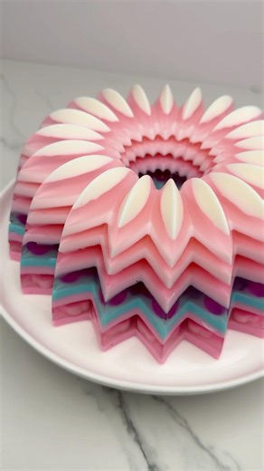 vintage Barbie vibes meet sweet jelly magic✨💕a dreamy mix of pink&blue #satisfying #jelly