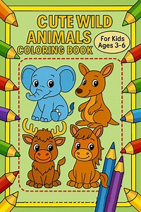 25 Adorable Wild Animals Coloring Pages – Jungle & Forest Fun for Kids - Etsy