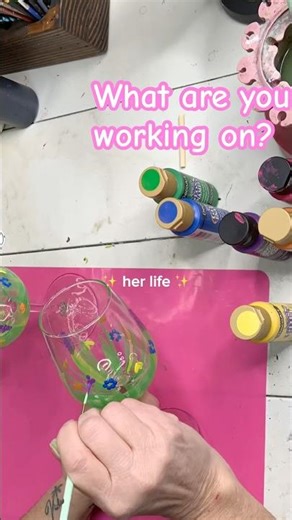 Easiest wine glass painting technique #tutorial #diy #crafts