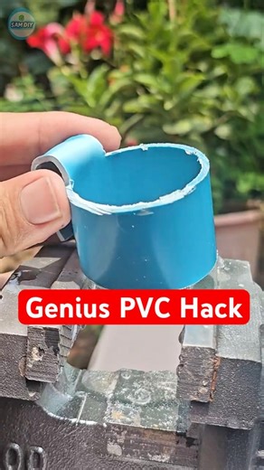 Amazing DIY Idea 💡 PVC Pipe Hammer Holder #diy #shorts