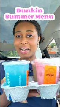 Trying out the Summer Menu at Dunkin | Barbie Drinks!! #coffeedrinks #dunkin