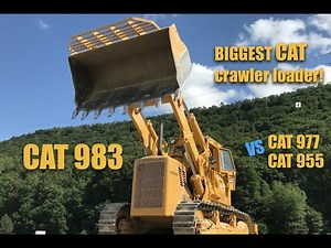 Caterpillar Crawler Loader 955 / 977 / 983 all sizes, in Action!