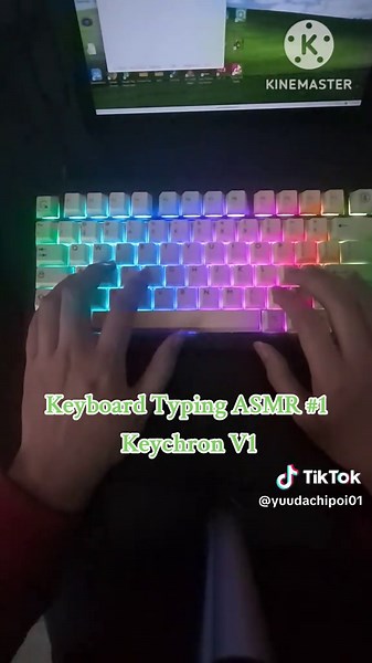 Keyboard Typing ASMR Part 1 - Keychron V1 #keyboard #asmr #test #fyp #typingasmr