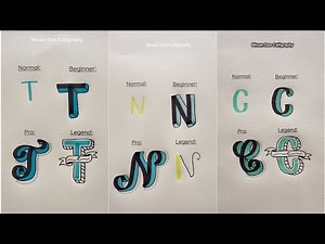 13 Aesthetic Lettering Styles from Normal to Legend | Creative Alphabet Ideas for Beginners