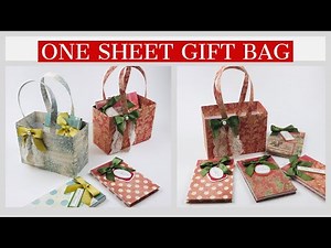 ONE SHEET GIFT BAG {{PERFECT CRAFT FAIR AND GIFT PACKAGING}} ⭐️SKINNY BABY NOTEPAD APPROVED⭐️