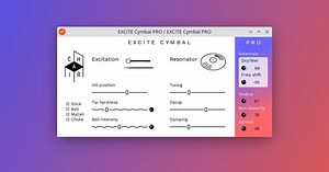 EXC!TE Cymbal free VST3 plugin for Windows, Mac & Linux
