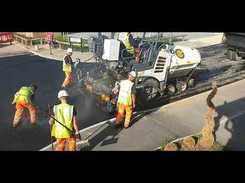 Asphalt paving | Tarmac laying and roller machines | Road works