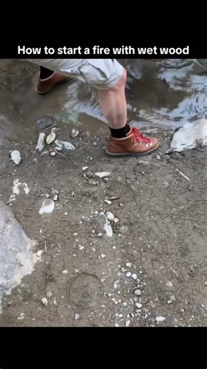 Start a campfire in any weather with any wood🔥 | Pull Start Fire