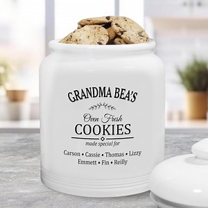 Oven Fresh Treat Personalized Cookie Jar, Custom Cookie Jar, Ceramic Jar With Lid, for Mom, for Her, Valentine's Day, Vintage Cookie Jar - Etsy