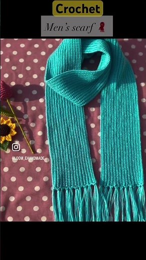 Crochet scarf for men 🧣