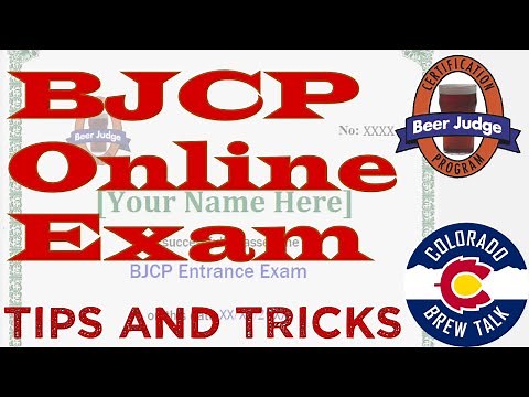 BJCP Online Exam Strategy and Tips