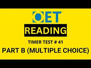 Oet reading part B sample With answers