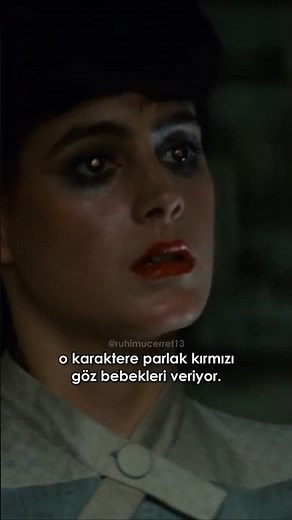 How was the glowing eye effect in Blade Runner done?