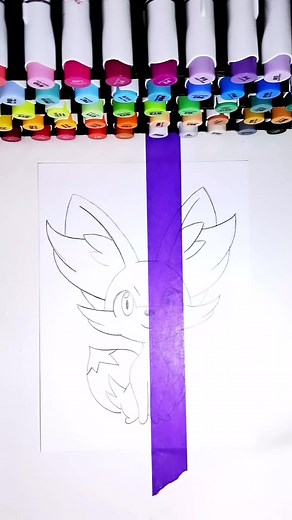 67K views · 703 reactions | Fennekin black and white drawing! #drawing #fennekin #pokemon #painting #fanart #posca #paintmarkers | pinoxart | Facebook