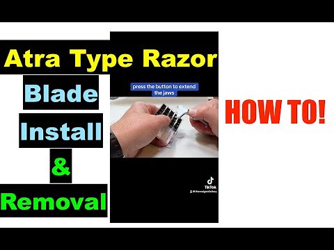 Gillette Atra Type Razor Blade Install and Removal